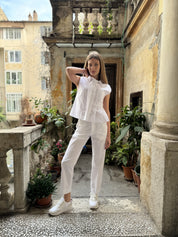 HAPPY 25 - pantalone chino - BIANCO