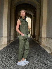 HAPPY 25 - pantalone chino - MILITARE