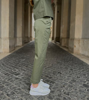 HAPPY 25 - pantalone chino - MILITARE