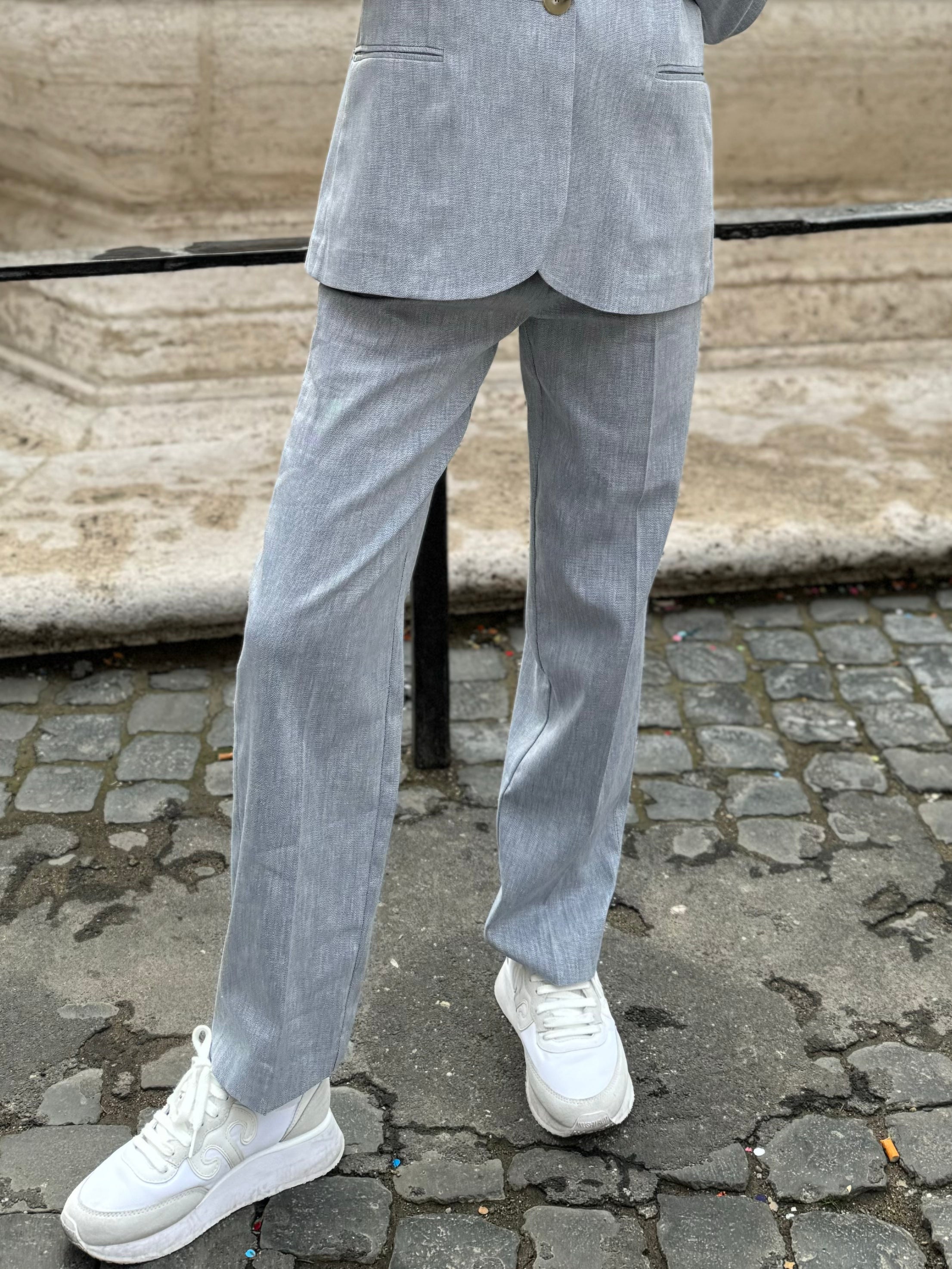 HAPPY 25 - pantalone avena - DENIM