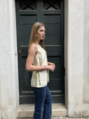 WU-SIDE - blousa jacquard - VERDE