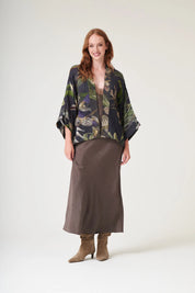 one-hundred-stars-1 - giacca kimono wool - ORCHID BLACK