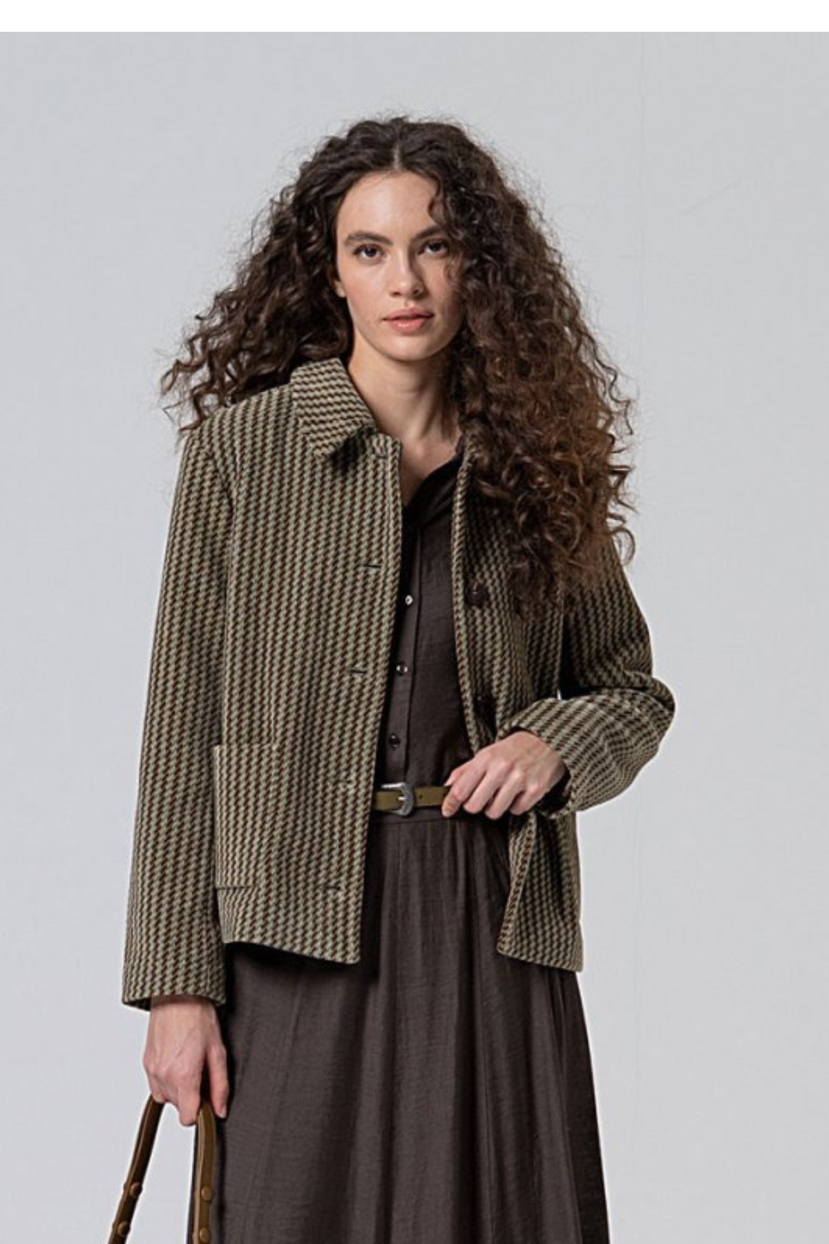 SURKANA - giacca tasche a toppa - VERDE