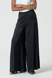 SURKANA - pantalone svasato - NERO