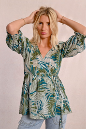 MOLLY BRACKEN - blouse cotone - KHAKY KALA