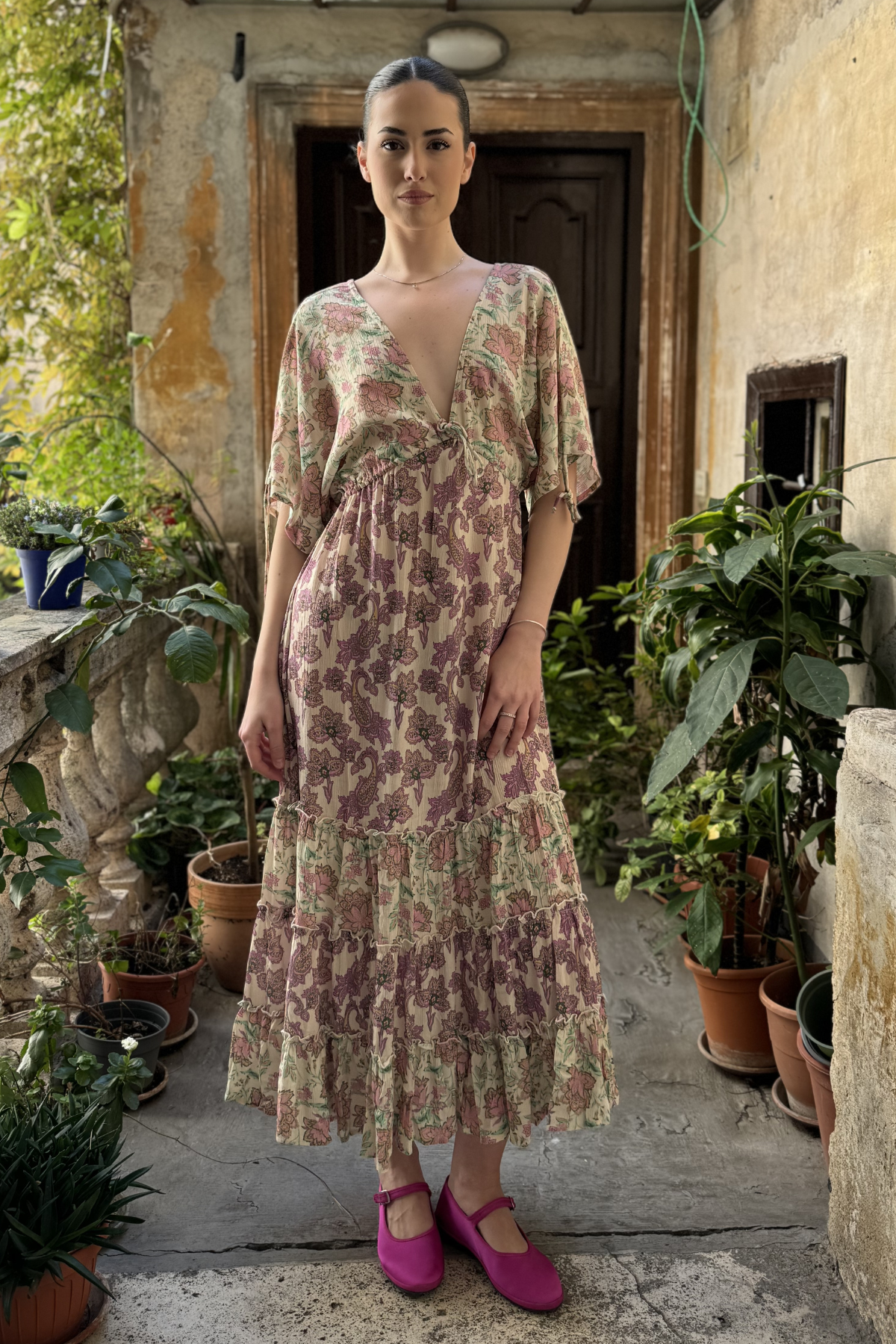 NEKANE - abito lawrra - ECRU