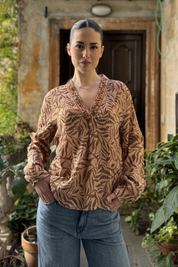 NEKANE - blousa ambika - BEIGE