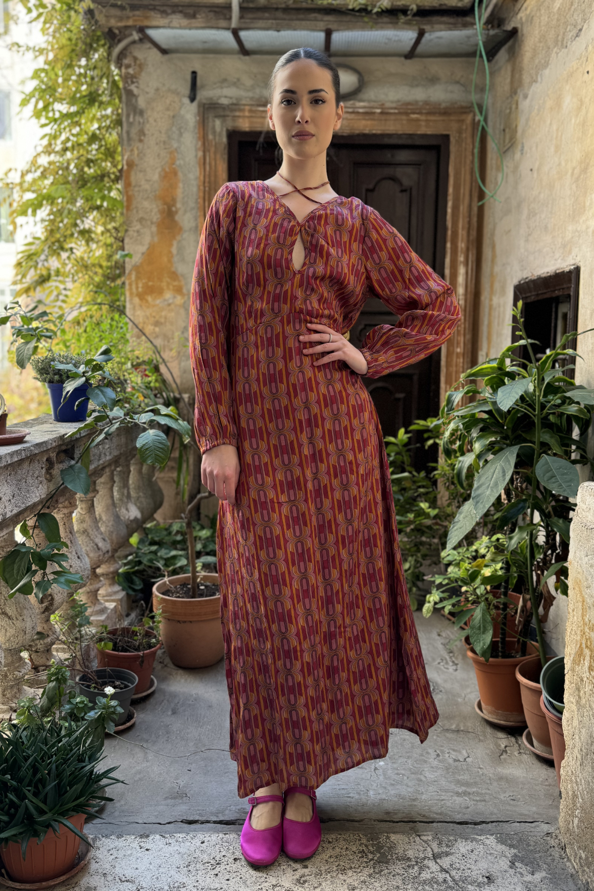 NEKANE - abito auguste - MAGENTA