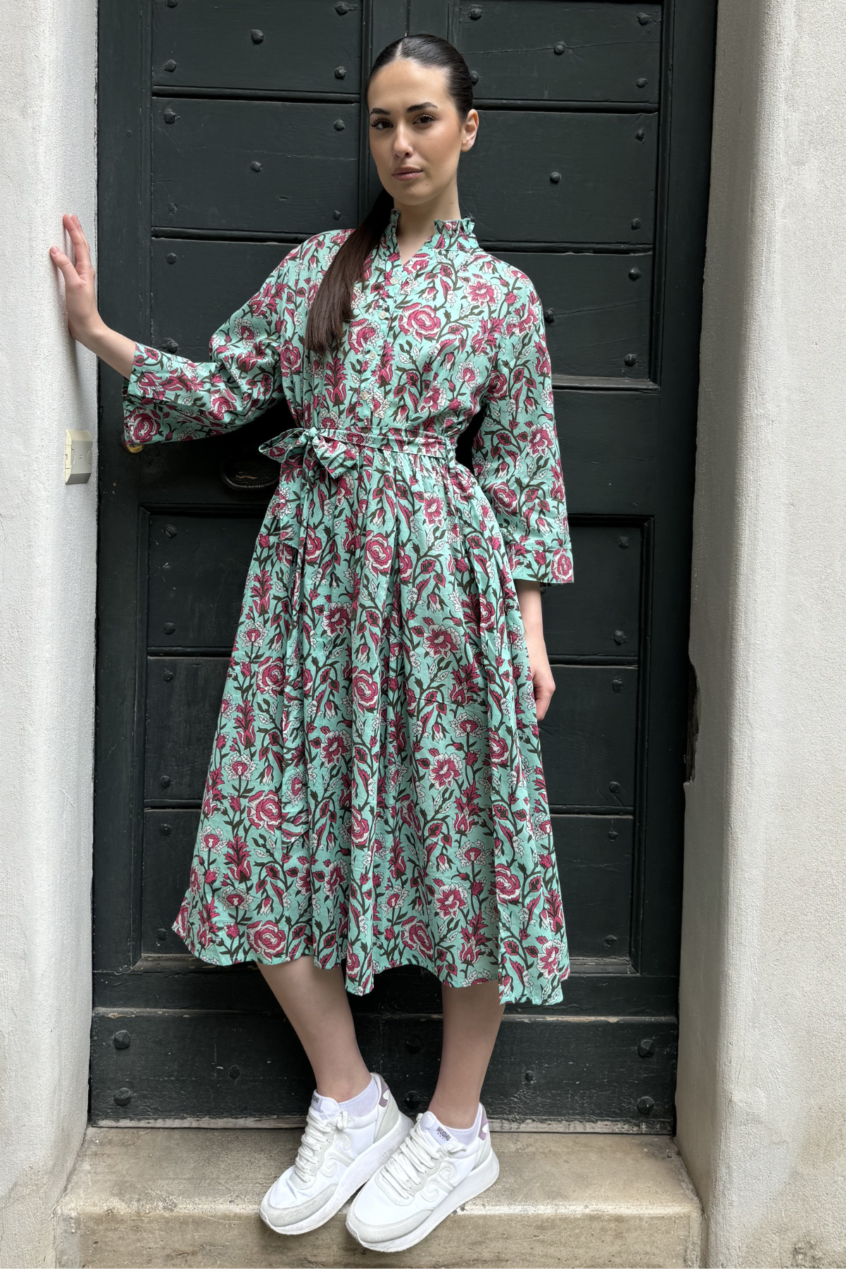 ARTEFILIA-abito carolina mussola cotone - TIFFANY FLOWERS