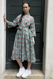 ARTEFILIA-abito carolina mussola cotone - TIFFANY FLOWERS