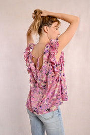 MOLLY BRACKEN - top stampato fantasia - PINK CELESTE
