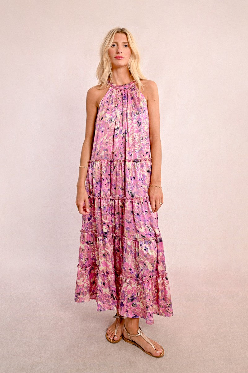 MOLLY BRACKEN - abito lungo senza maniche - PINK CELESTE