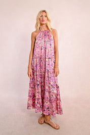 MOLLY BRACKEN - abito lungo senza maniche - PINK CELESTE