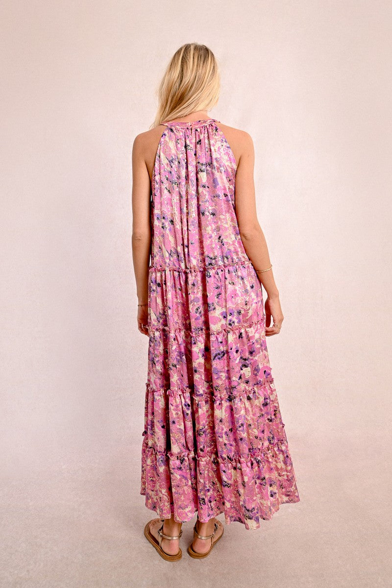 MOLLY BRACKEN - abito lungo senza maniche - PINK CELESTE