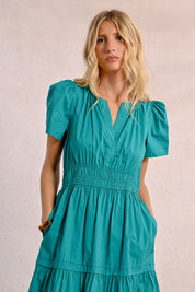 MOLLY BRACKEN - abito in cotone - EMERALD GREEN