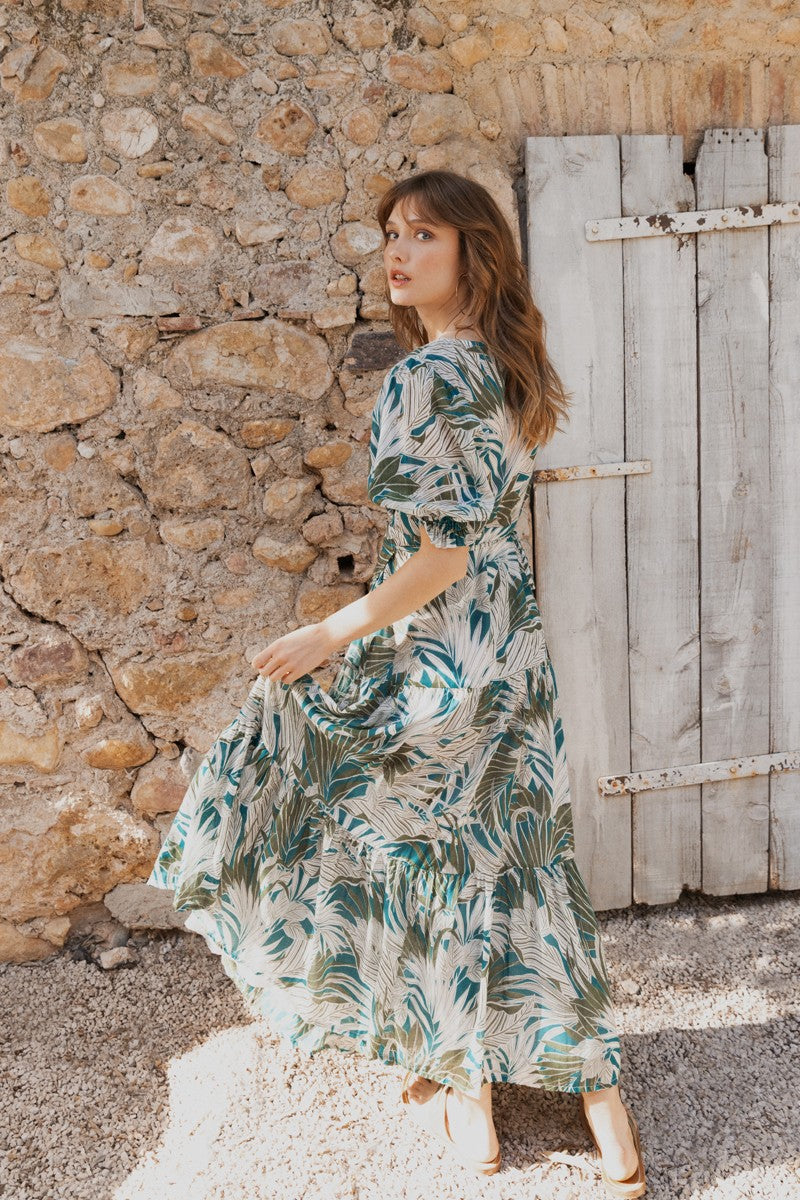 MOLLY BRACKEN - abito in cotone - KHAKY KALA