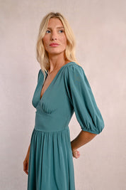 MOLLY BRACKEN - abito viscosa lyocell - EMERALD GREEN