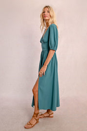 MOLLY BRACKEN - abito viscosa lyocell - EMERALD GREEN