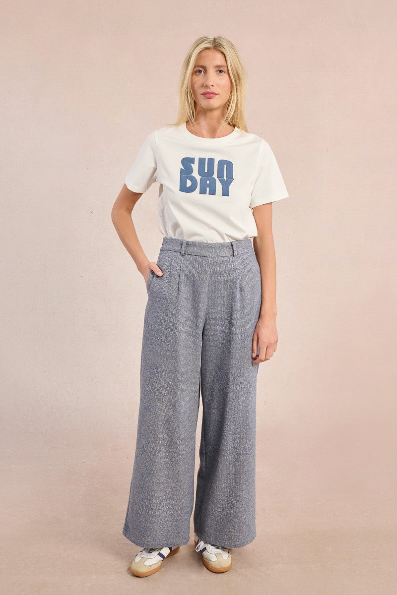 MOLLY BRACKEN - woven pants - BLUE