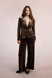 MOLLY BRACKEN - pantaloni velluto - BROWN