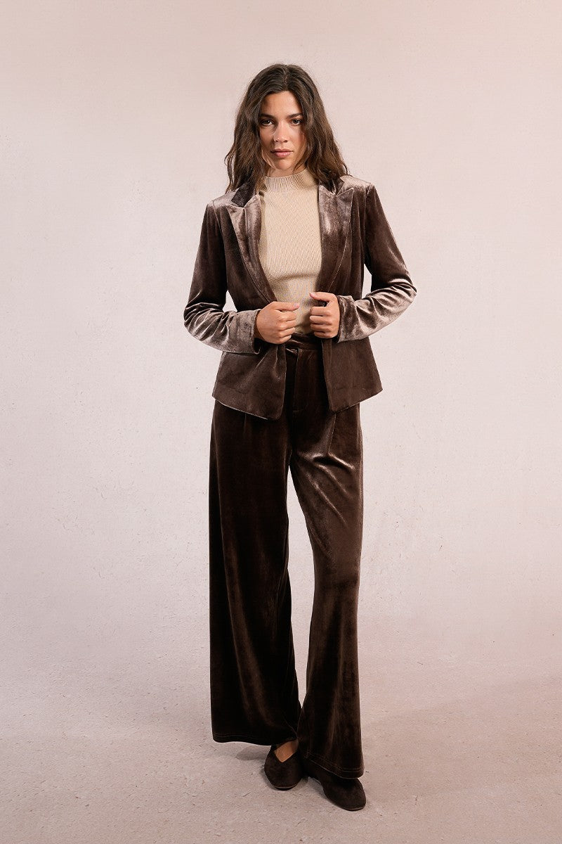 MOLLY BRACKEN - pantaloni velluto - BROWN