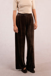 MOLLY BRACKEN - pantaloni velluto - BROWN