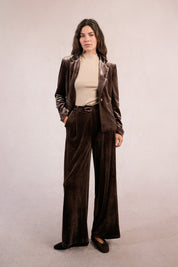 MOLLY BRACKEN - pantaloni velluto - BROWN