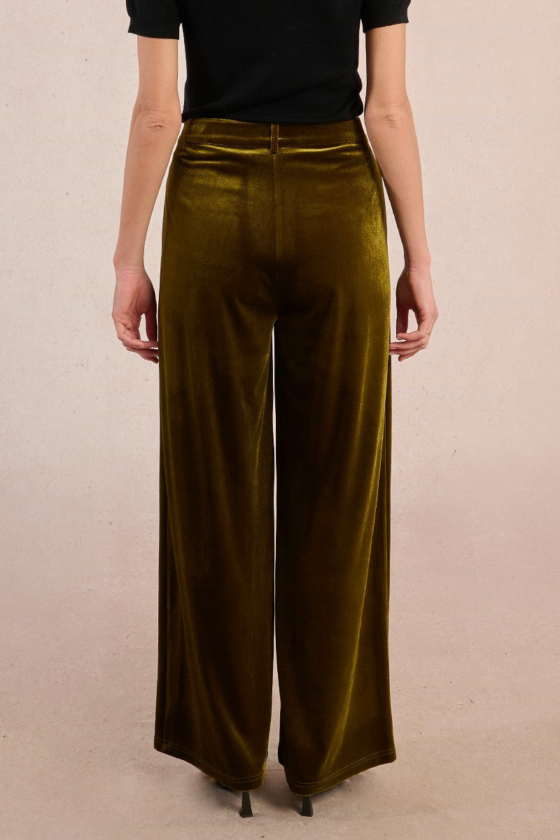 MOLLY BRACKEN - pantaloni velluto - KHAKI