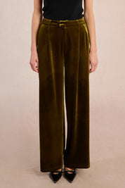 MOLLY BRACKEN - pantaloni velluto - KHAKI