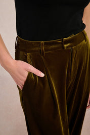 MOLLY BRACKEN - pantaloni velluto - KHAKI