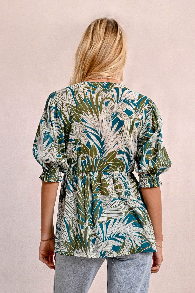 MOLLY BRACKEN - blouse cotone - KHAKY KALA