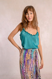 MOLLY BRACKEN - canotta con spalline sottili - EMERALD GREEN