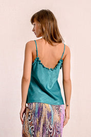 MOLLY BRACKEN - canotta con spalline sottili - EMERALD GREEN