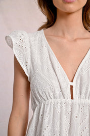 MOLLY BRACKEN - abito cotone - WHITE