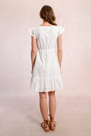 MOLLY BRACKEN - abito cotone - WHITE