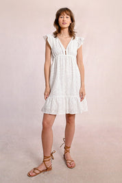 MOLLY BRACKEN - abito cotone - WHITE