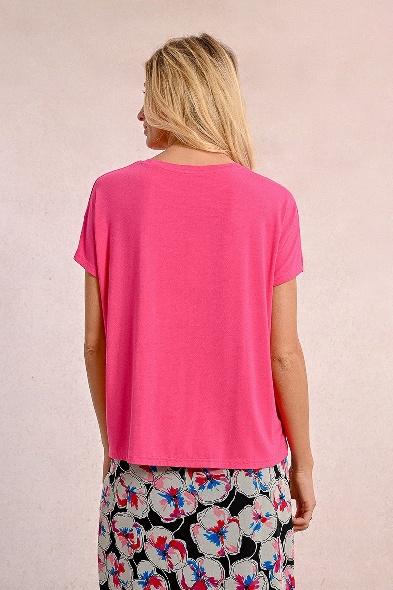 MOLLY BRACKEN - t shirt viscosa - PINK