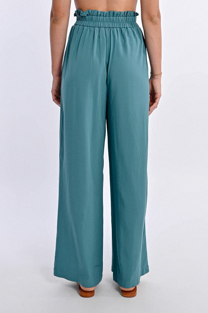 MOLLY BRACKEN - pantalone viscosa lyocell - EMERALD GREEN