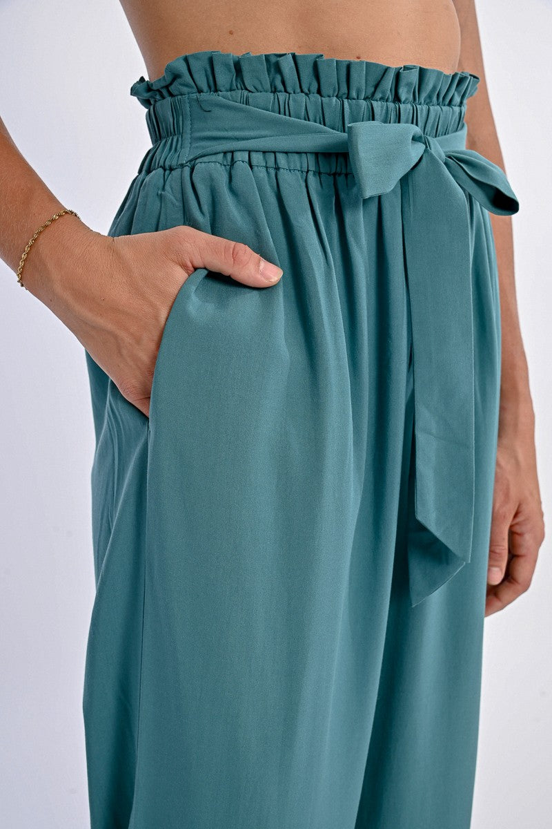 MOLLY BRACKEN - pantalone viscosa lyocell - EMERALD GREEN