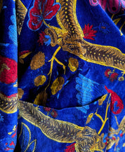 one-hundred-stars-1 - velvet jacket - CLIMBING PEACOCK ROYAL BLUE