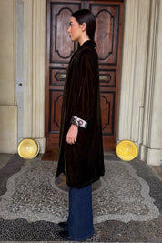 WU-SIDE - kimono velluto - VERDE