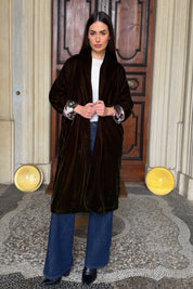 WU-SIDE - kimono velluto - VERDE