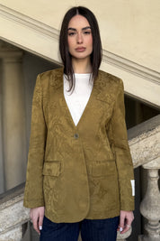 WU-SIDE - giacca jacquard - SENAPE