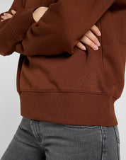 LEE - felpa raglan crew - LUXE BROWN