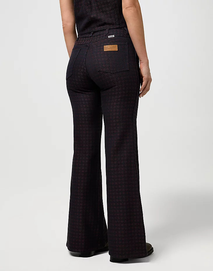 WRANGLER - jeans 70 flare - MAHOGANY