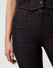 WRANGLER - jeans 70 flare - MAHOGANY