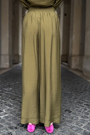 ARTEFILIA-MILANO - pantalone marea viscosa - JUNIPER