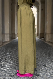 ARTEFILIA-MILANO - pantalone marea viscosa - JUNIPER