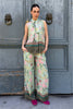 WU-SIDE - pantaloni viscosa - VERDE ACQUA