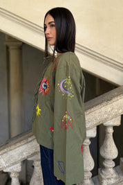 LUMINE PARIS - blusa lumine ricamo - KAKI